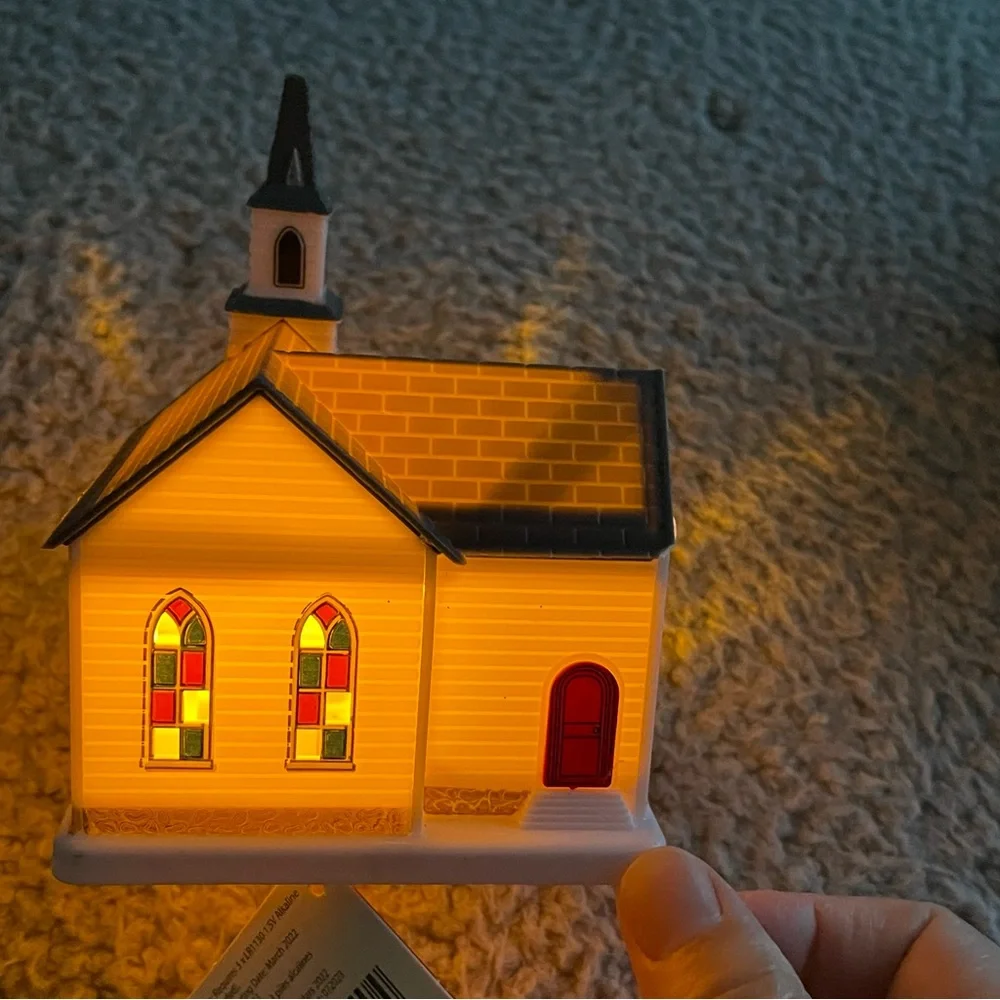 Christmas Cobblestone Corners‎ Set of 5 winter village miniatures Buildings NWT